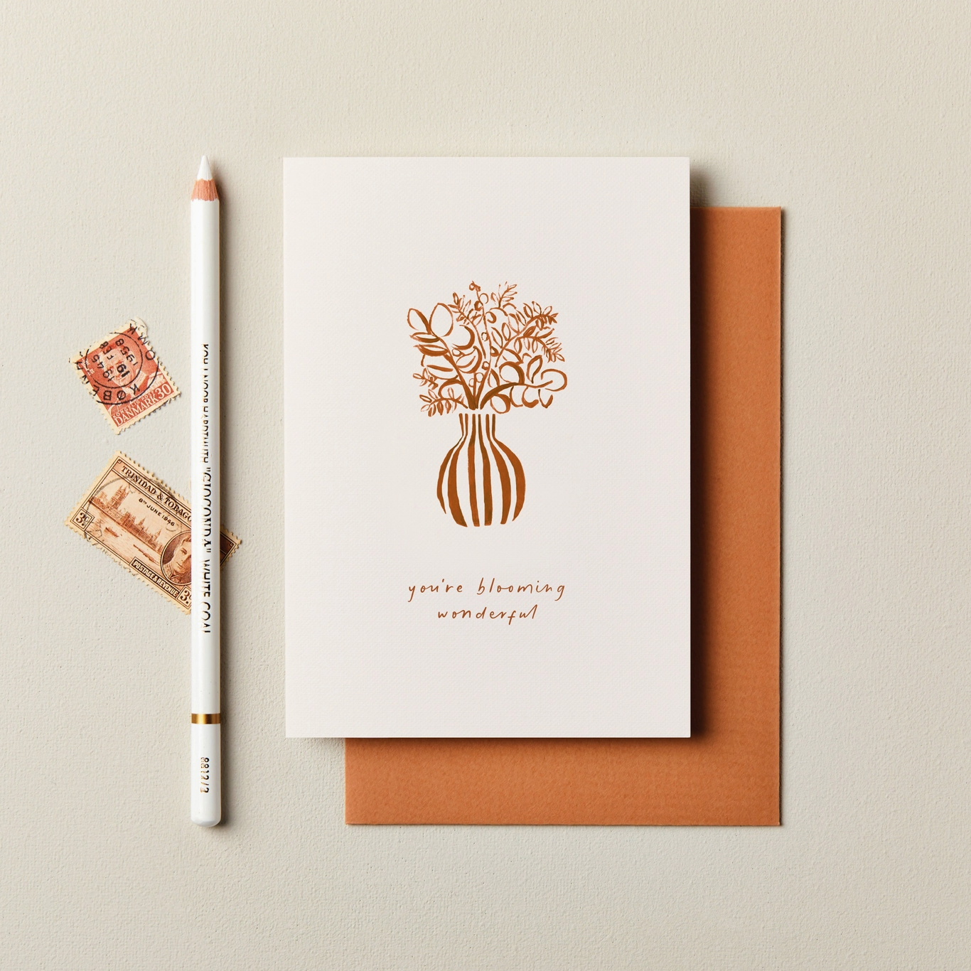Flower Vase Birthday Card